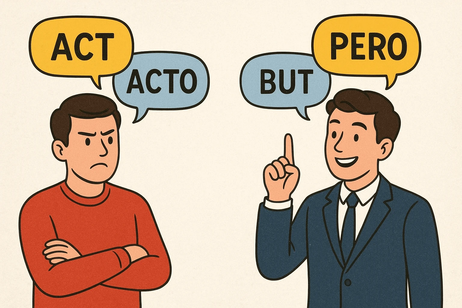 False friends: words that sound the same in two languages  but mean totally different things