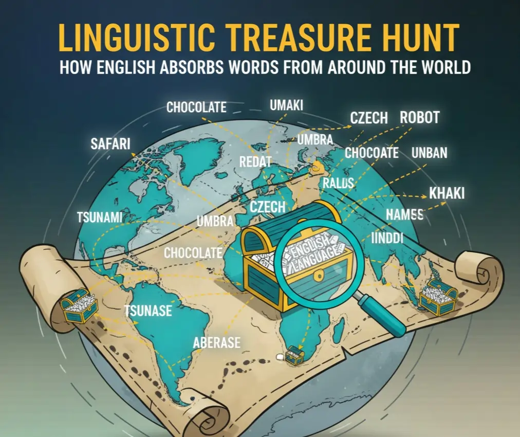 Linguistic treasure hunt: How English absorbs words from around the world 